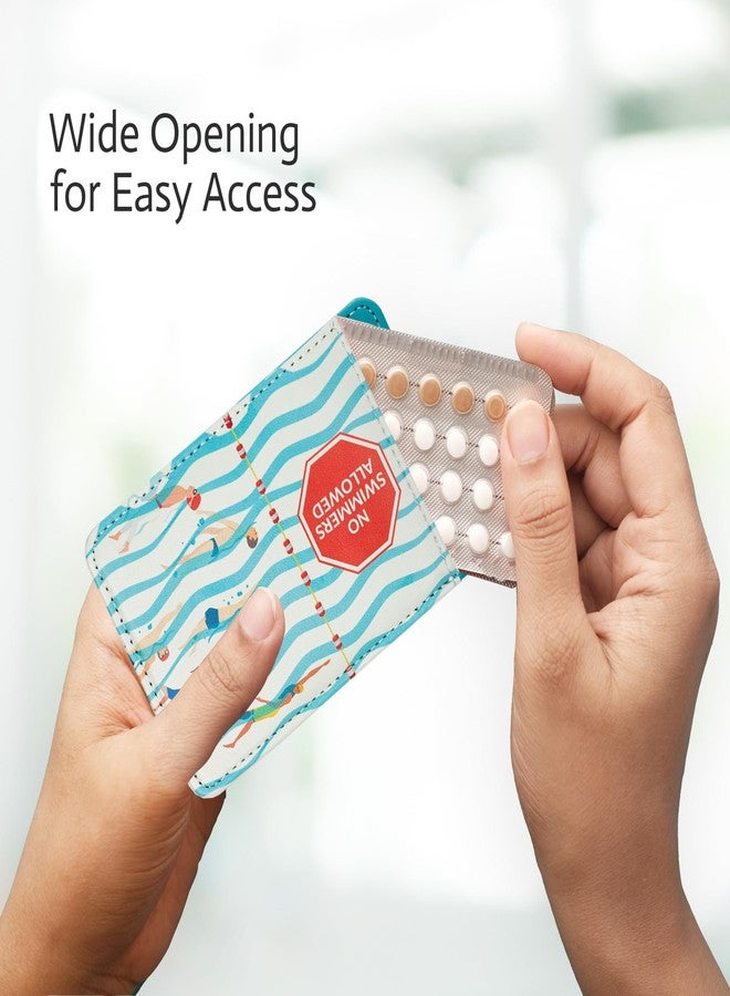 Primo Lines Discreet Birth Control Pill Case Holder, 4.4x3IN Compact Organizer Sleeve, Fits Standard Pill Packs, Portable and Stylish Protection - Image 4
